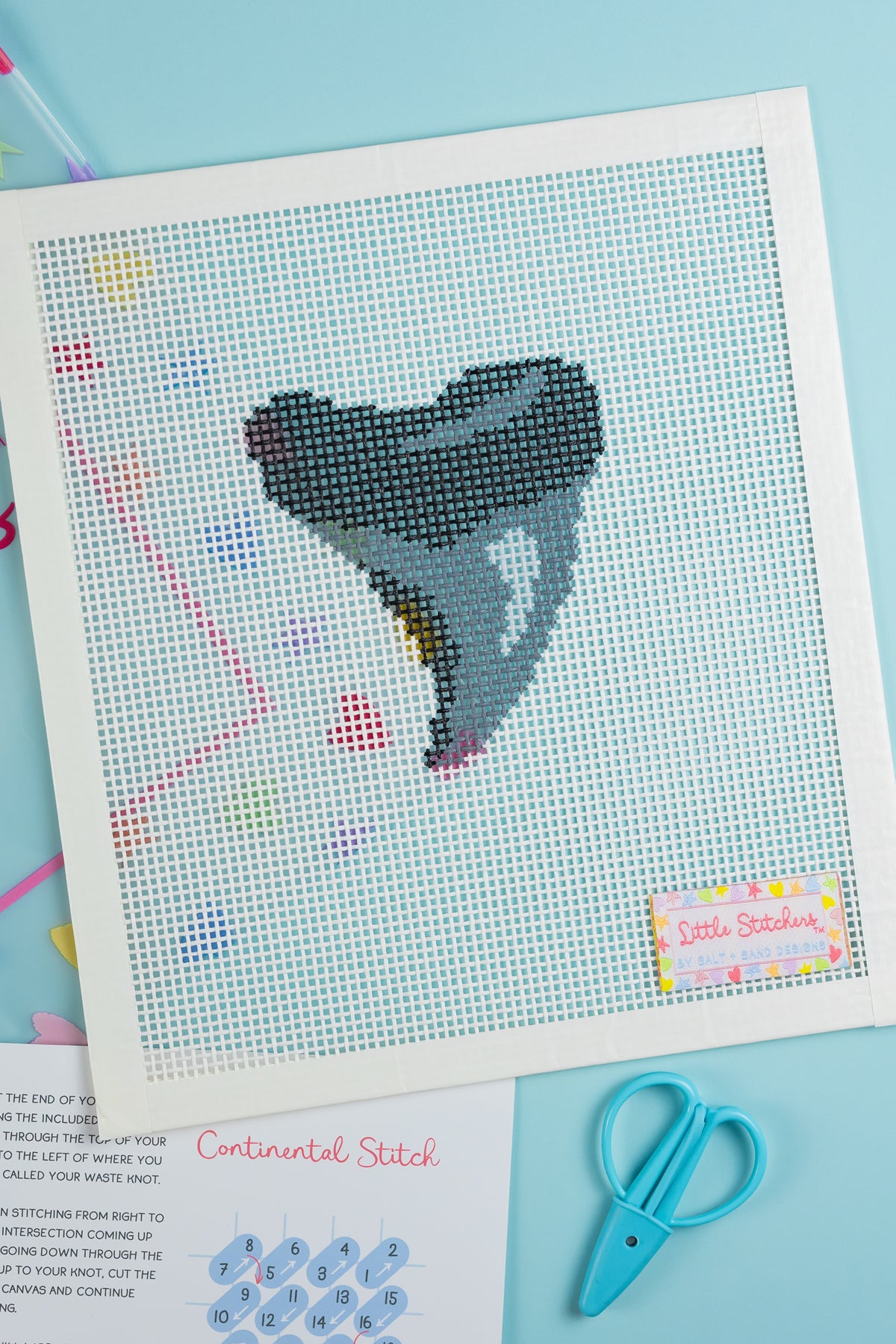 LS-07 Little Stitchers Canvas Only: Shark Tooth Pre-Order