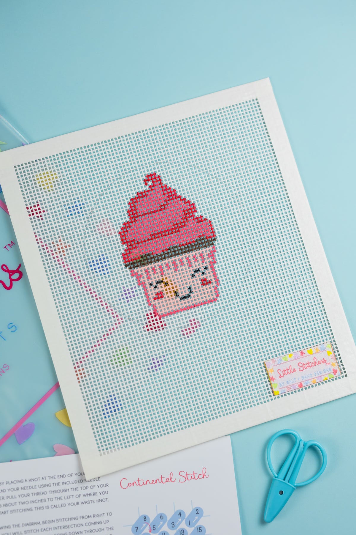 LS-04 Little Stitchers Canvas Only: Cupcake Pre-Order