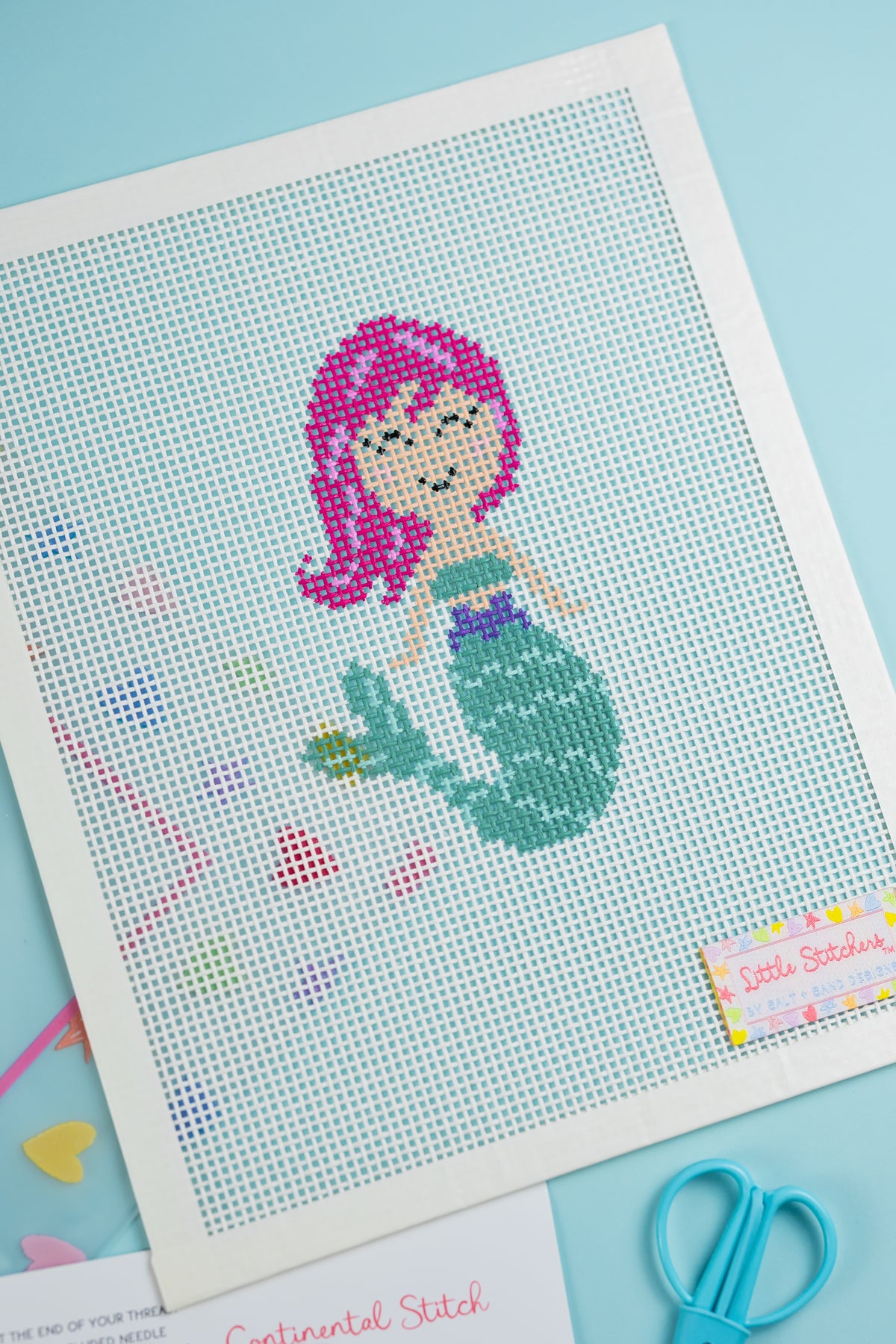LS-05 Little Stitchers Canvas Only: Mermaid Pre-Order